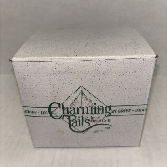 Charming Tails Silvestri Mice Sledding on a Leaf Figurine Dean Griff Rare Item - Picture 10 of 12